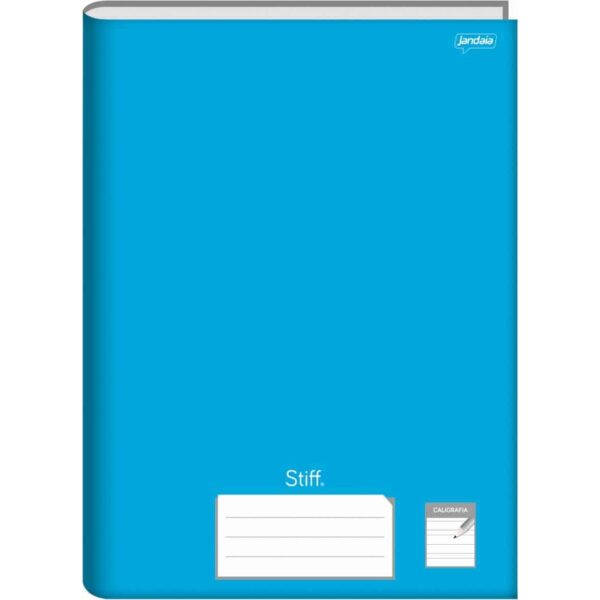 CADERNO BROCHURA 1/4 CD 96FLS AZUL JANDAIA