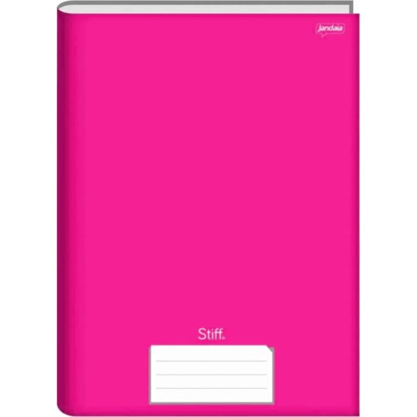 CADERNO BROCHURA 1/4 CD 96FLS ROSA JANDAIA