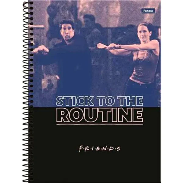 CADERNO ESPIRAL UNIVERSITARIO CD 10X1 FORONI 160F FRIENDS - Image 3