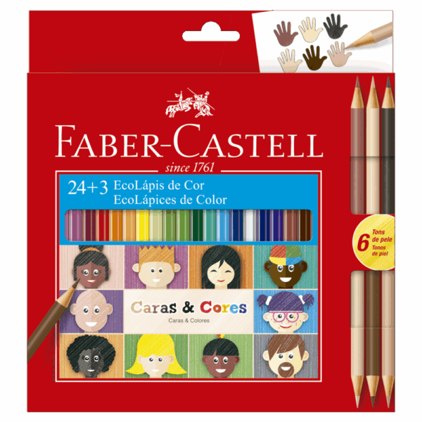 LAPIS DE COR FABER CASTELL 243 CARAS CORES