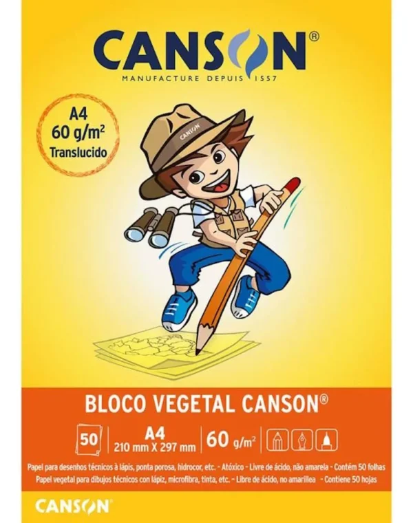 PAPEL VEGETAL CANSON A4 60GM2