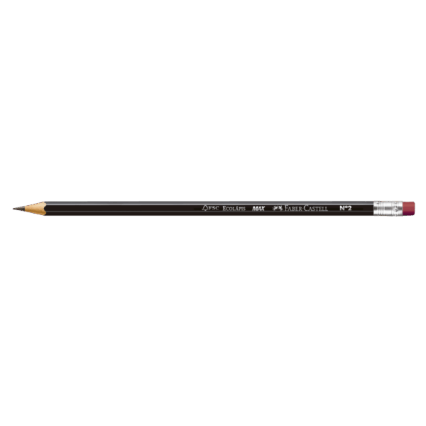 LAPIS PRETO FABER CASTELL ECOLAPIS MAX SEXT BORRACHA - Image 2