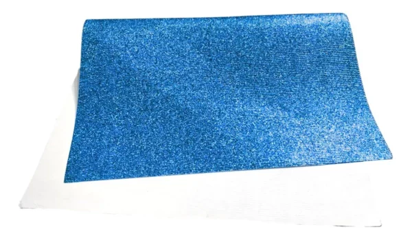 PAPEL MICROONDULADO 50X80 CGLITTER AZUL CLARO