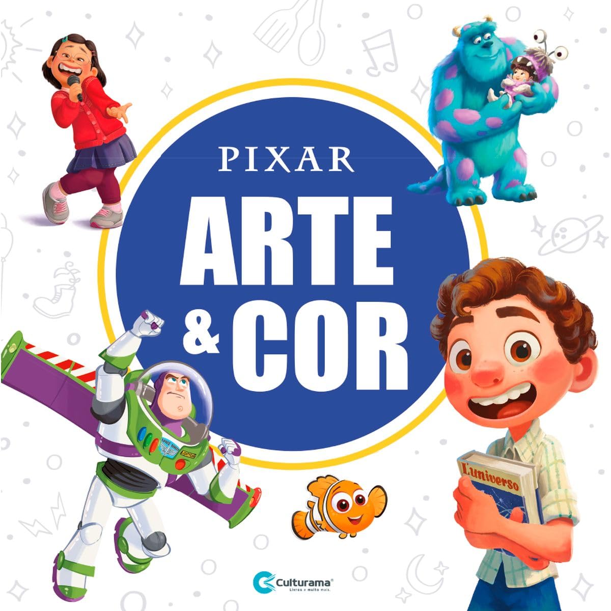 ARTE E COR BABY PIXAR LIVRO PARA COLORIR