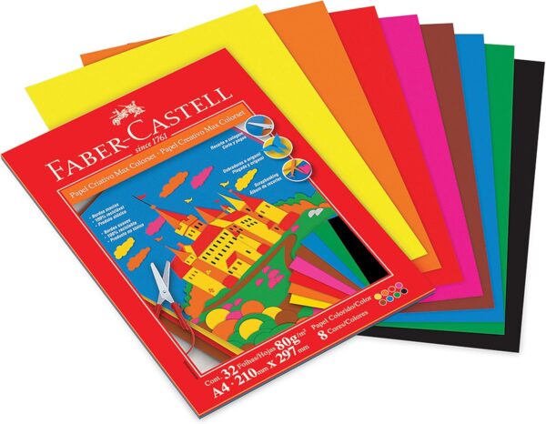 BLOCO CRIATIVO FABER CASTELL 80GR 32FLSA4