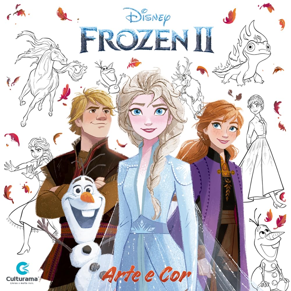 ARTE E COR BABY FROZEN 2 LIVRO PARA COLORIR