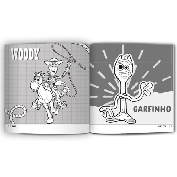 ARTE E COR BABY PIXAR LIVRO PARA COLORIR - Imagem 2