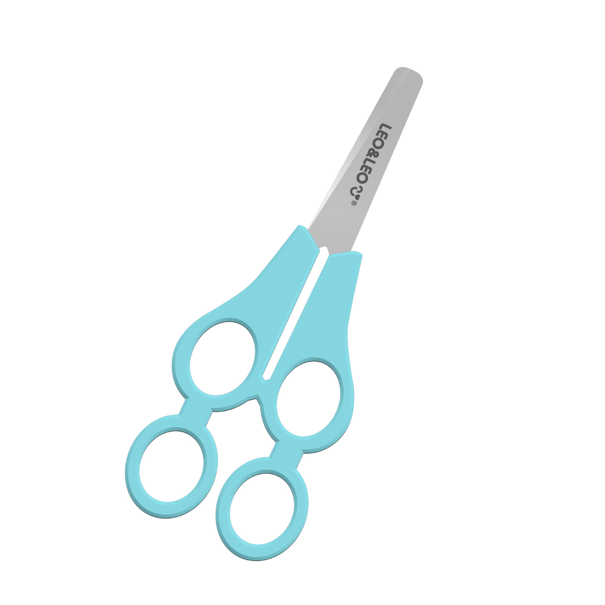 TESOURA ESCOLAR DUPLA TANDEM COLOR JOY BLISTER C/ 1 UND LEOLEO