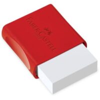 BORRACHA COM CAPA PLASTICA FABER CASTELL