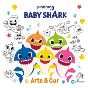 ARTE E COR BABY SHARK LIVRO PARA COLORIR